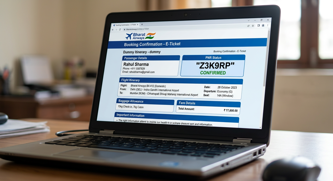  Dummy Ticket Maker – Free Dummy Flight Ticket Kaise Banayein | Complete Guide 2026